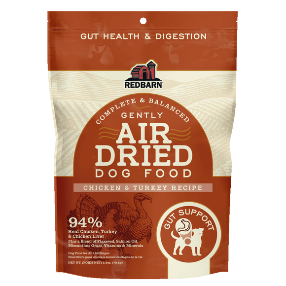 Dog Air Dried Chicken & Turkey Gut Health Recipe 2.5oz Trial size - SKU 120041