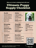 Puppy Checklist Sheet - SKU SMKPPYCHLF