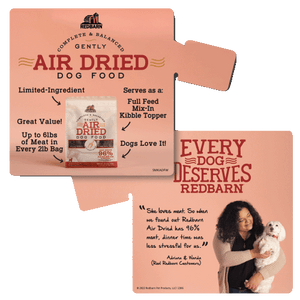 Air Dried Dog Food Wobbler - SKU SMKADFW