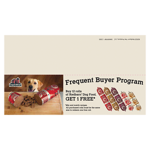 Rolled Food Frequent Buyer Program - Shelf Talker -  SKU SMKRFFBP*