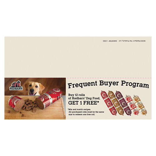 Rolled Food Frequent Buyer Program - Shelf Talker -  SKU SMKRFFBP*